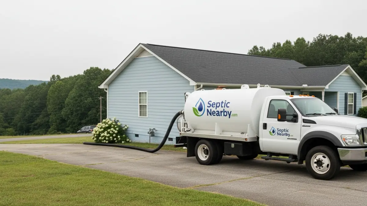 Illustrative photo of septic service in a residential area of Zebulon, GA